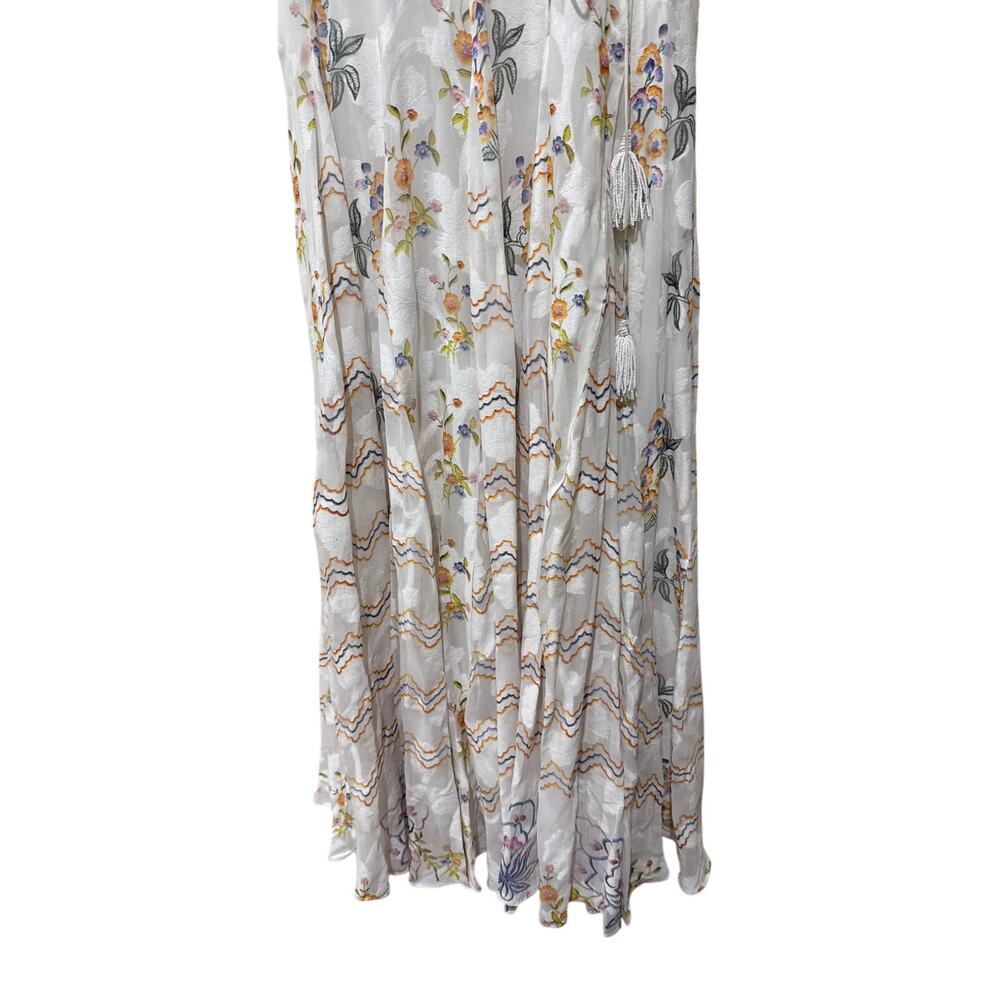 Hemant & Nandita Hoor Overlap Godet Maxi Dress Size Small New with Tags - Picture 12 of 15